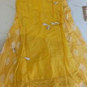 Yellow Long Kurti