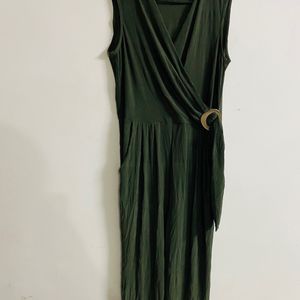 Women Olive Green Jumpsuit