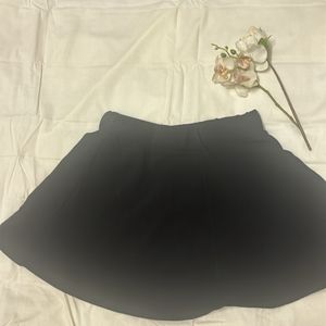 Black Skater Skirt Shein