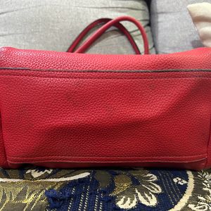 Red Tote Hand Bag