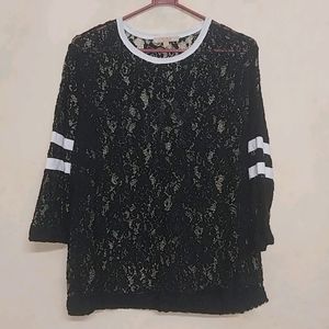 Zara Brand Net Top In Excellent Condition