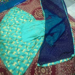 Party Wear Kurti Lehenga Dupatta