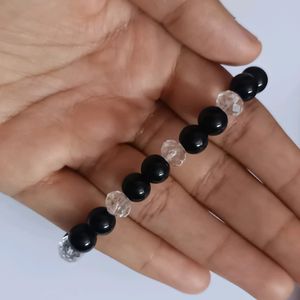 Black And White Beads Bracelet