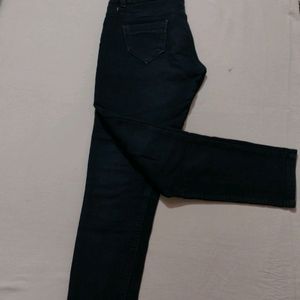 High Waist Women Black Jeans