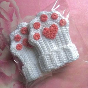 Crochet Kitty Hand Warmers