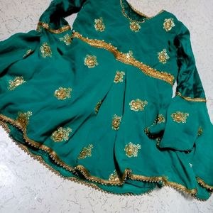 Peplum Top With Dhoti Salwar