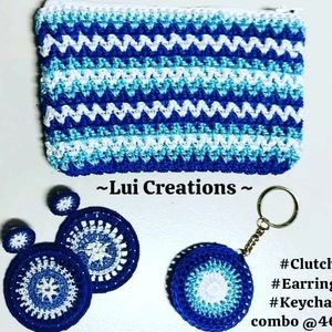 Blue Shade Multi Colour Pouch