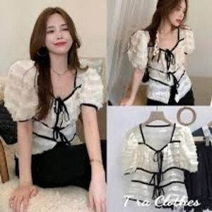 *Sale* Pinterest Korean Bow Top