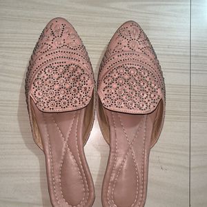 Pink Ethnic Slipper