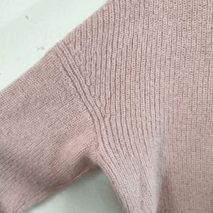 Pink Fine Knitted Sweater (WOMEN)