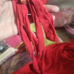 Red Shrug Cum Kurtha