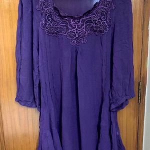 Together Sheer Purple Tunic