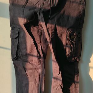 Brown Cargo Joggers