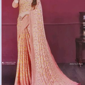 Light Weight Fancy Georgette  Saree