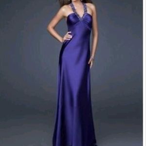 Party  Long Purple Trail Dress Gown Urbanic