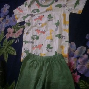 Baby Boy Summer 🌞⛱️ T Shirt And Nekar Set
