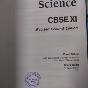 Class 11 Computer Textbook