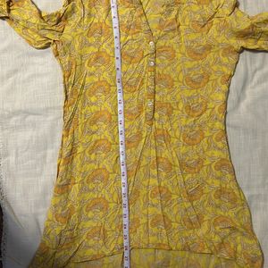 XS Women Yellow kurti By UTSA