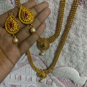 Rubans Gold Plated Jewellery Set