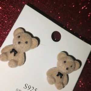 Korean Teddy Earrings