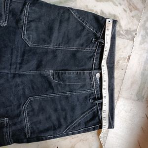 Black Cargo Jeans