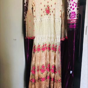 Designer Floral Long Gown