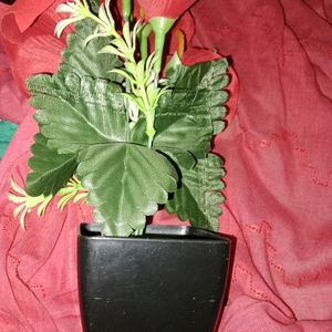 Artificial Anthurium Red Flower With Pot