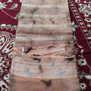 Nude Tie Die Saree