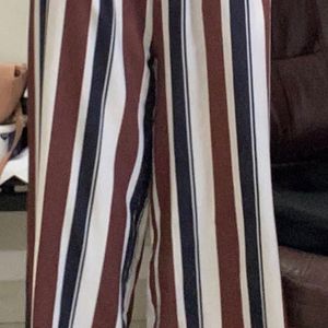 Shein Striped High Waist Pants