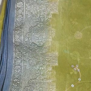 Organza Saree With Blouse - Gifts For Mom