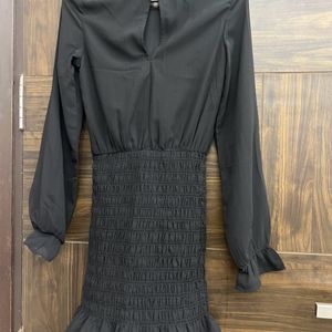 Black Smocking Dress