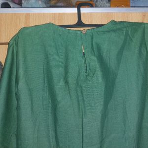 W Green Embroidered Kurta