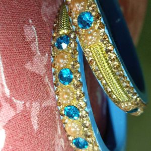 Blue Bangle & Bracelet