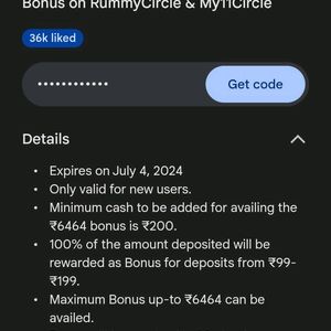 ₹6464 My11Circle & RummyCircle