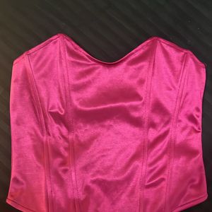 corset satin top