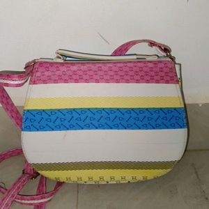 Multi Coloured Sling Bag