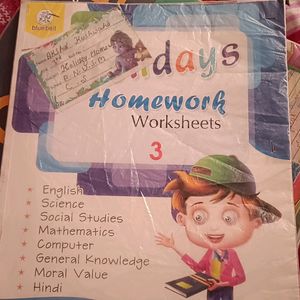 Holiday Homework Worksheet