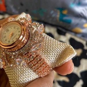 Royal Rosegold Diamond Party Watch