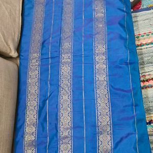 Dual Blue Shade Silk Saree