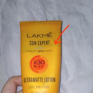 Lakme Spf 30 Ultramatte Sunscreen