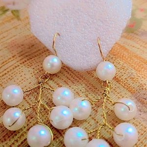 Beautiful Korean Pearl Earrings