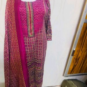 Cotton Suit Dupatta Pant For Sale