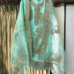 Mint Green Sharara Set