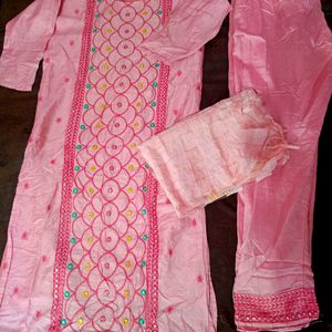 Pink Kurta Set With Duptta💕