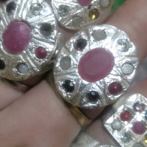 Pic Annie One Maharaja Style  Silver Colour Ring