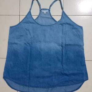 Denim Spaghetti Top