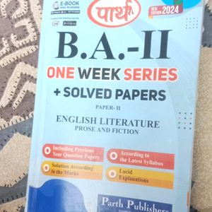 Parth One Week Series For B.A -2nd Year RAJASTHAN