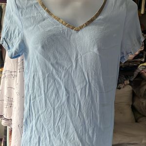 Trendy Wear V-Neck Half Sleeve