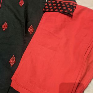 Sangria Embroidery Kurta Set