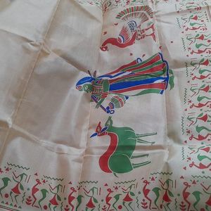 Pure Cotton Silk Unique Print Saree